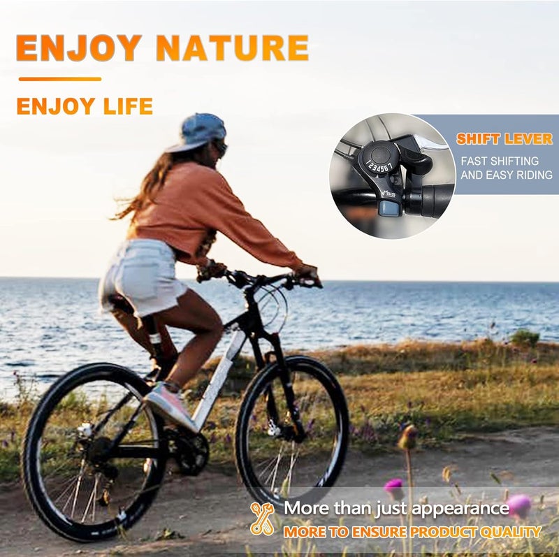 RainFlowwer Bike Shifter SL-TX30-7R, 7 Speed Bike Right Thumb Shift Lever for Mountain City Road Folding Bicycle - Image 5